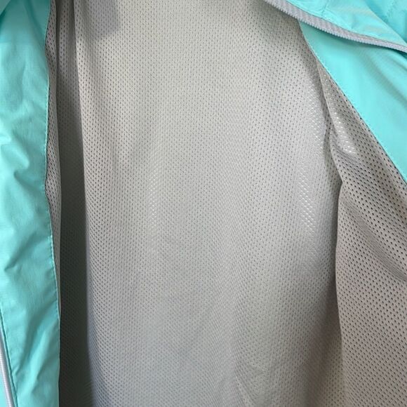 New Balance Mint Green/Baby Blue & Silver Front Zipper Woman’s Spring Jacket, S - Picture 9 of 12